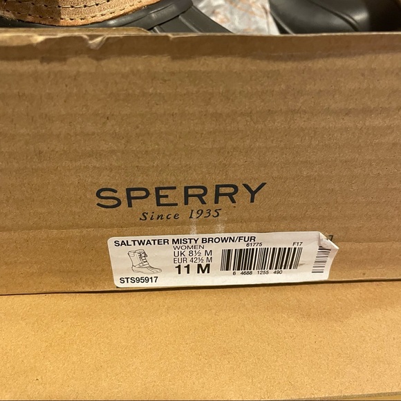 Sperry Tan and Black Winter Boots - Picture 7 of 8